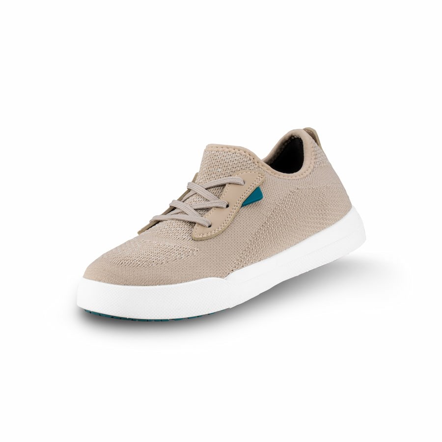 Beige Kids\' Vessi Weekend Sneakers | 42783OQDP