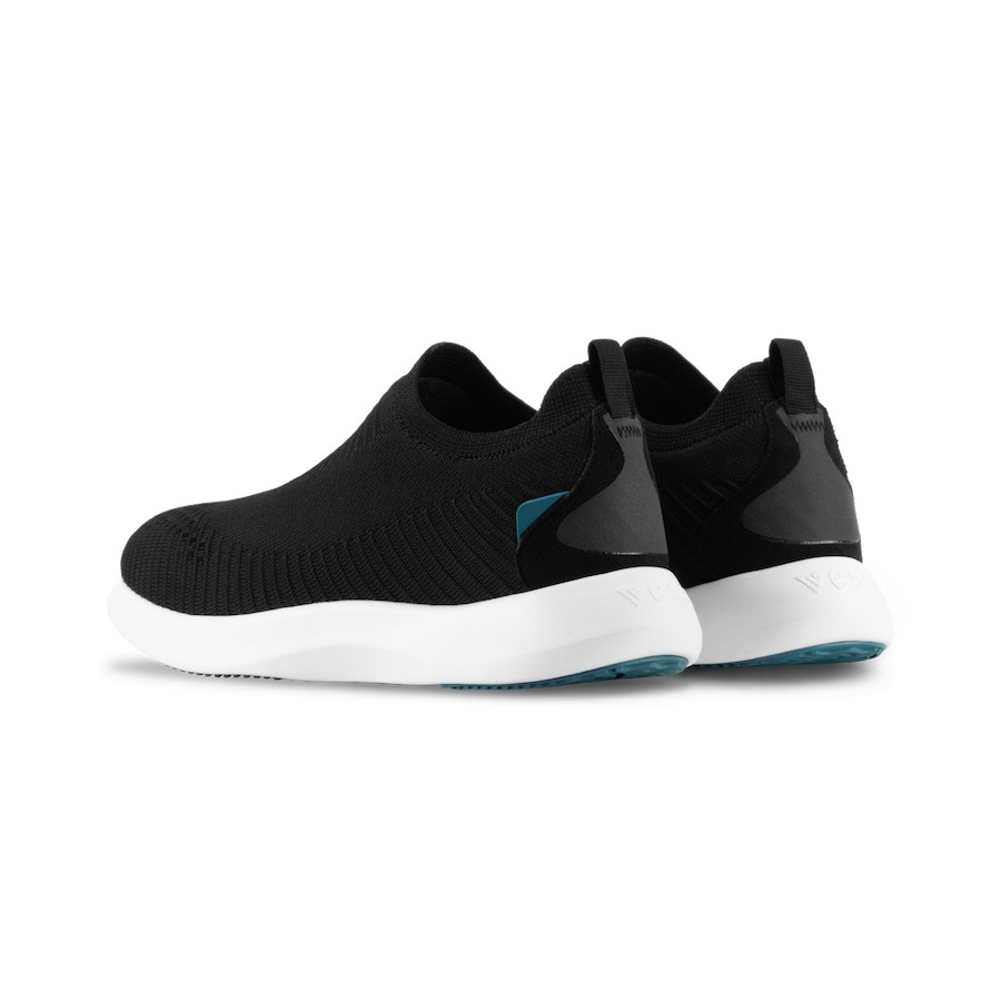 Black Men's Vessi Everyday Move Slip On Shoes | 25697RVFH