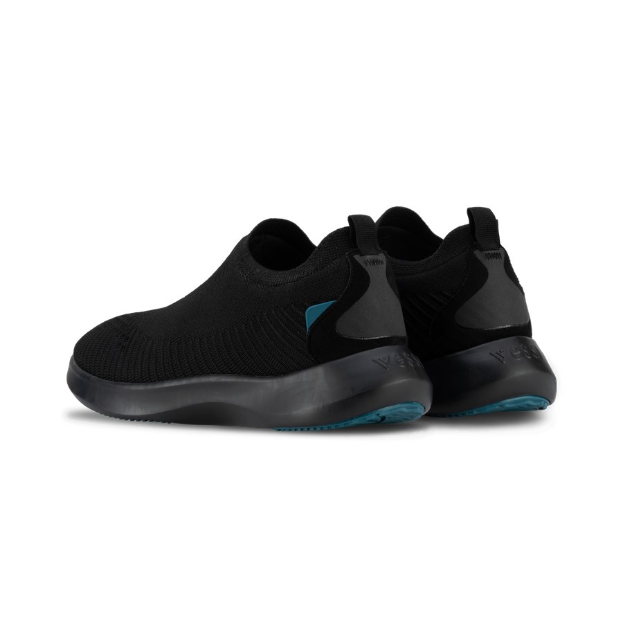 Black Men's Vessi Everyday Move Slip On Shoes | 74510UZGH