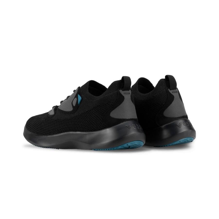 Black Men's Vessi Everyday Move Sneakers | 58167BCPG