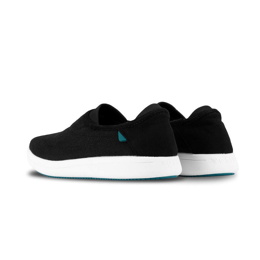 Black Men's Vessi Sunday Slippers | 64875PMSK