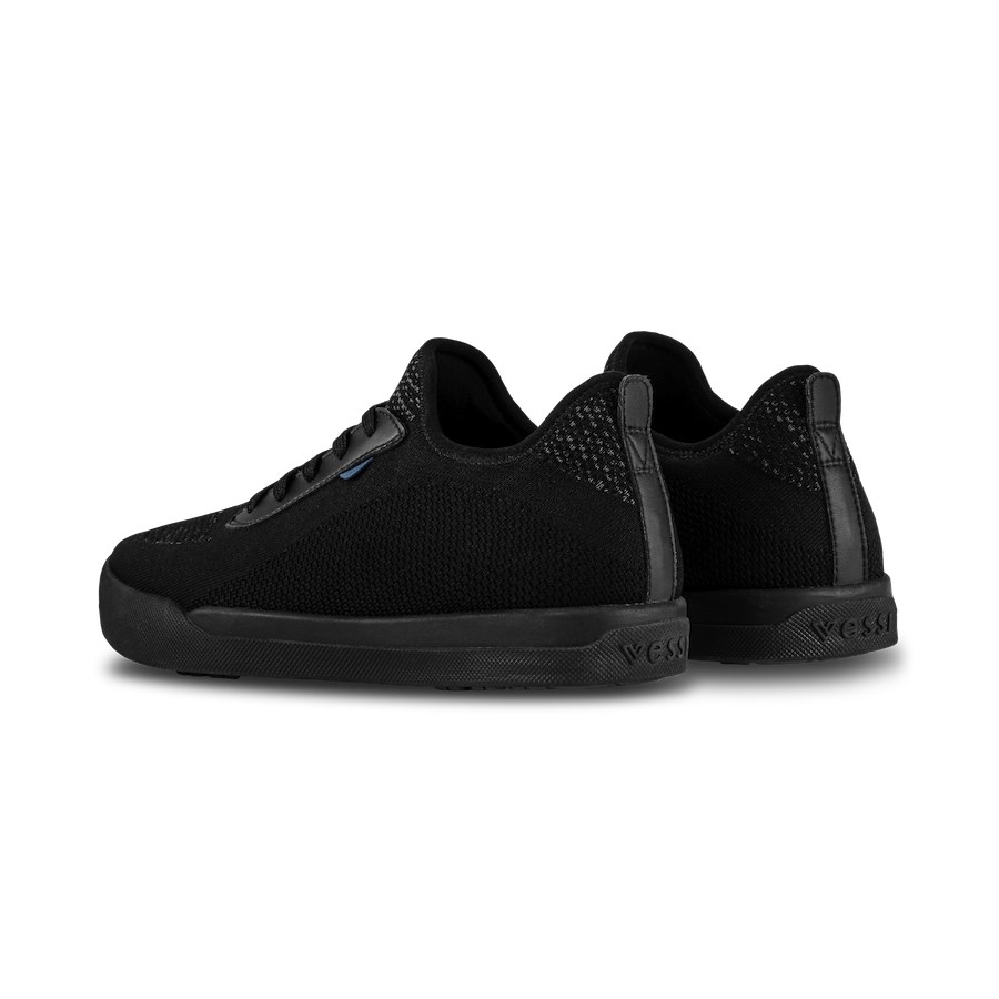 Black Men's Vessi Weekend Sneakers | 70352IUPZ