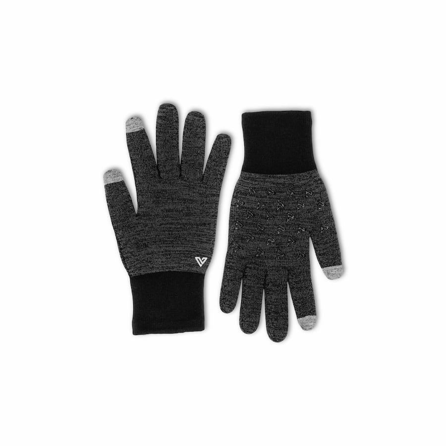 Black Women\'s Vessi Waterproof Knit 2.0 Gloves | 86432VQDC