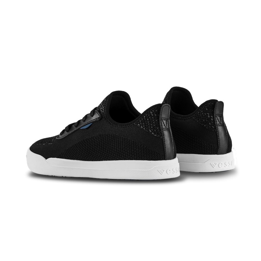 Black Women's Vessi Weekend Sneakers | 45921CHDI