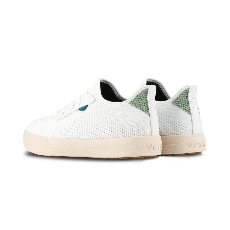 Green Women's Vessi Weekend Sneakers | 50618OUAY