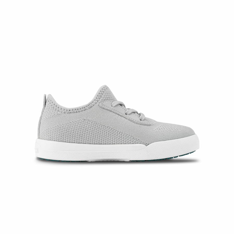 Grey Kids' Vessi Weekend Sneakers | 38971OWPT