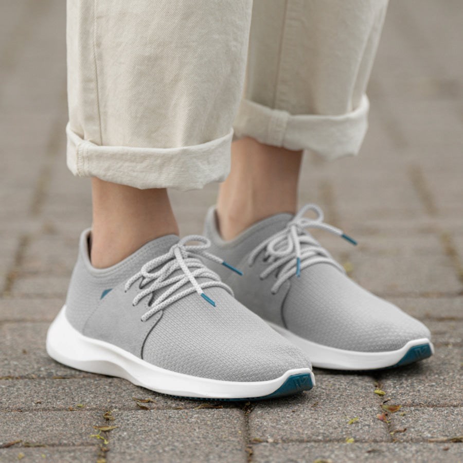 Grey Women's Vessi Everyday Classic Sneakers | 41285BYET