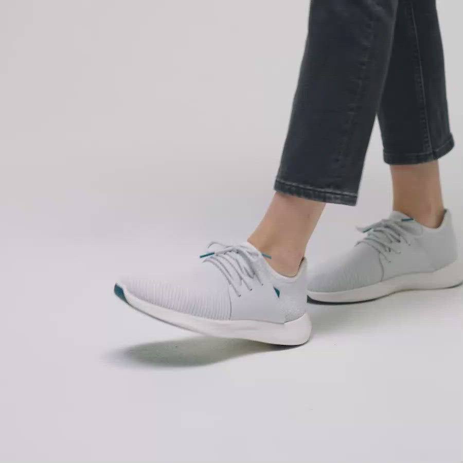 Grey Women's Vessi Everyday Classic Sneakers | 41285BYET