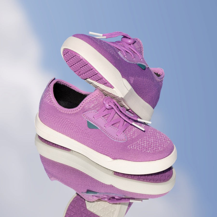 Purple Kids' Vessi Weekend Sneakers | 30862SLGR