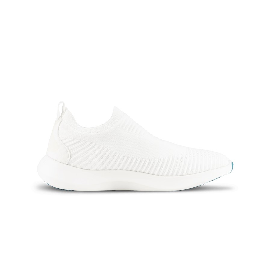 White Men's Vessi Everyday Move Slip On Shoes | 80913QKDR