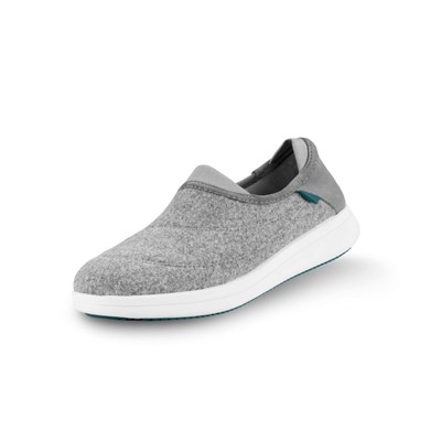 Grey Men's Vessi Sunday Slippers | 53027DMVI