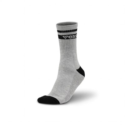 Grey Women's Vessi Crew Socks | 80351ZTNB