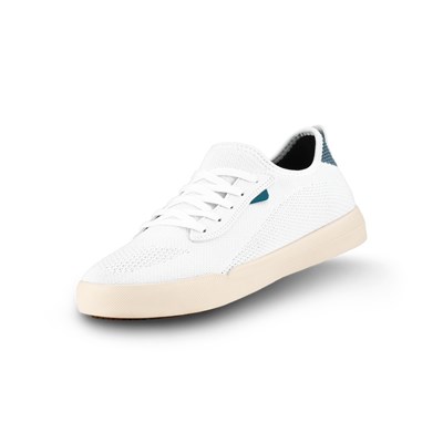 White Blue Men's Vessi Weekend Sneakers | 52481AUBQ