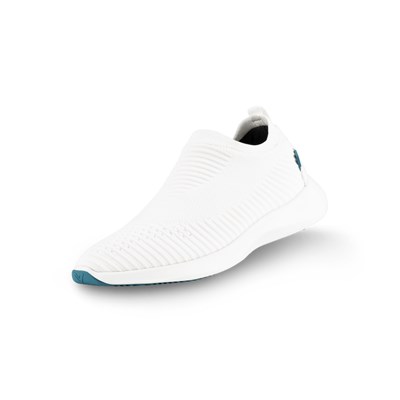 White Men's Vessi Everyday Move Slip On Shoes | 80913QKDR